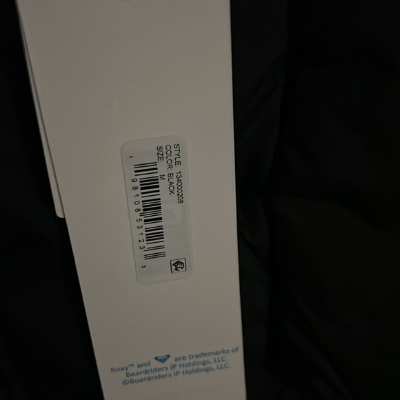 NWT ROXY Winter Rebel Insulated Winter Jacket Coat Black   Sz M & L $150 - Picture 3 of 5